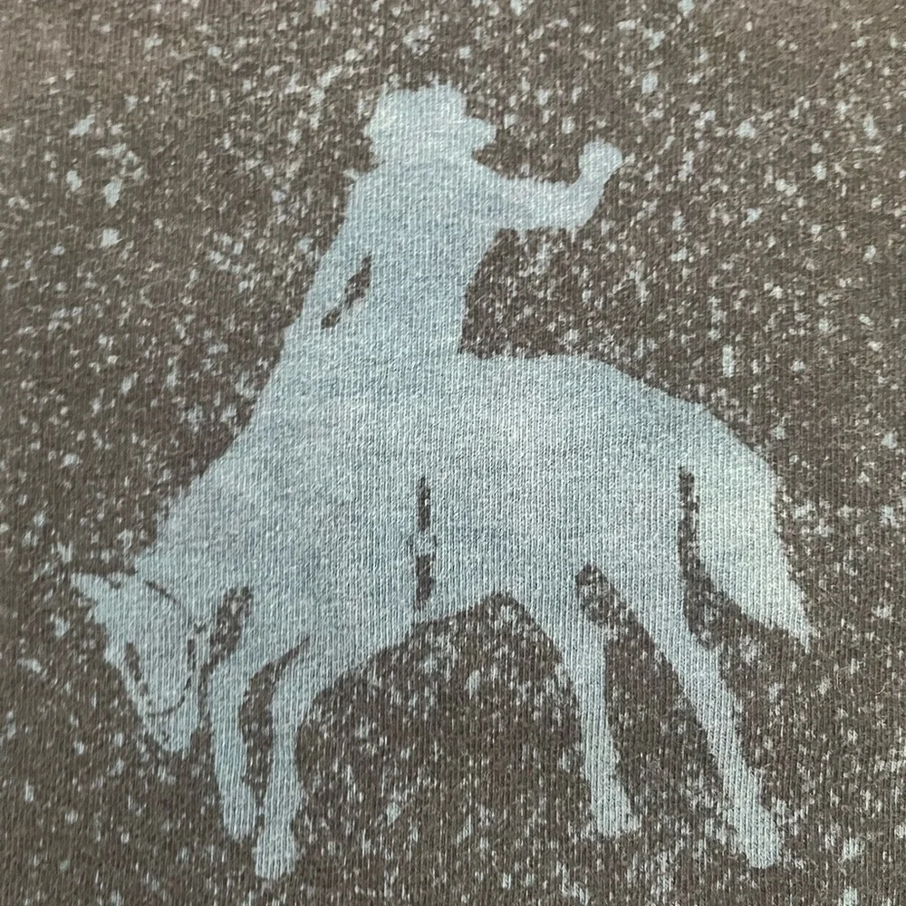 Flapdoodles Navy Blue Cowboy Graphic Long Sleeve T-shirt Top